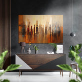 Silhouettes Brushed Aluminum Dibond Wall Art.